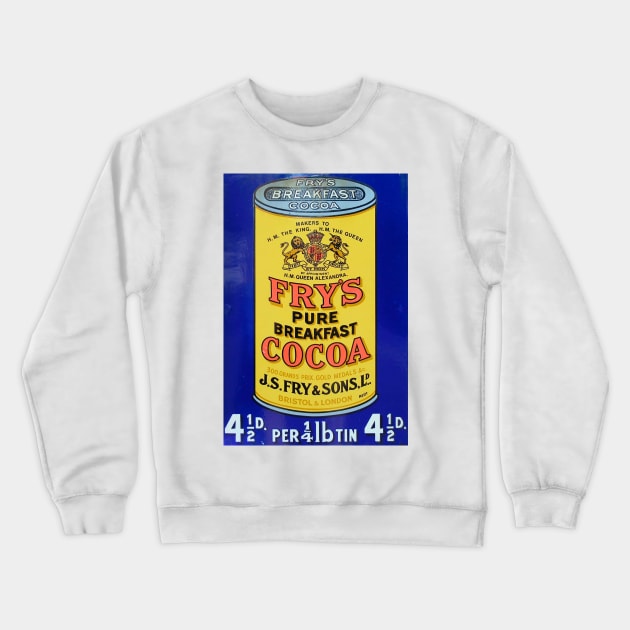 Fry's Pure Breakfast Cocoa Ad Crewneck Sweatshirt by WAITE-SMITH VINTAGE ART